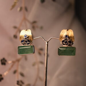 Mayuraki Dual Tone Oxidized Earring